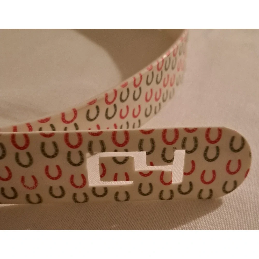 Novelty Belt Set 3 Plastic Buckle Horses and Horseshoe‎ Patterns